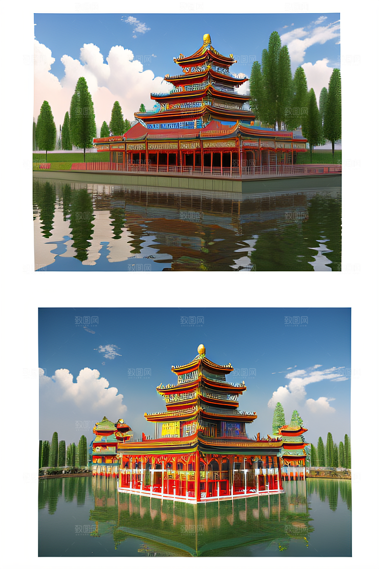 天宫乐园迷人可爱的场景
