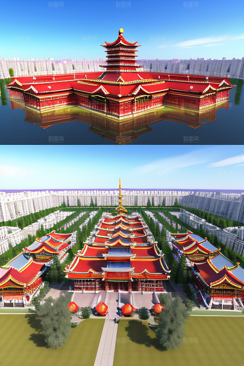 天宫乐园迷人可爱的场景