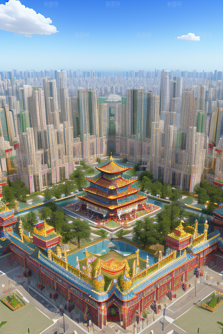 天宫乐园迷人可爱的场景