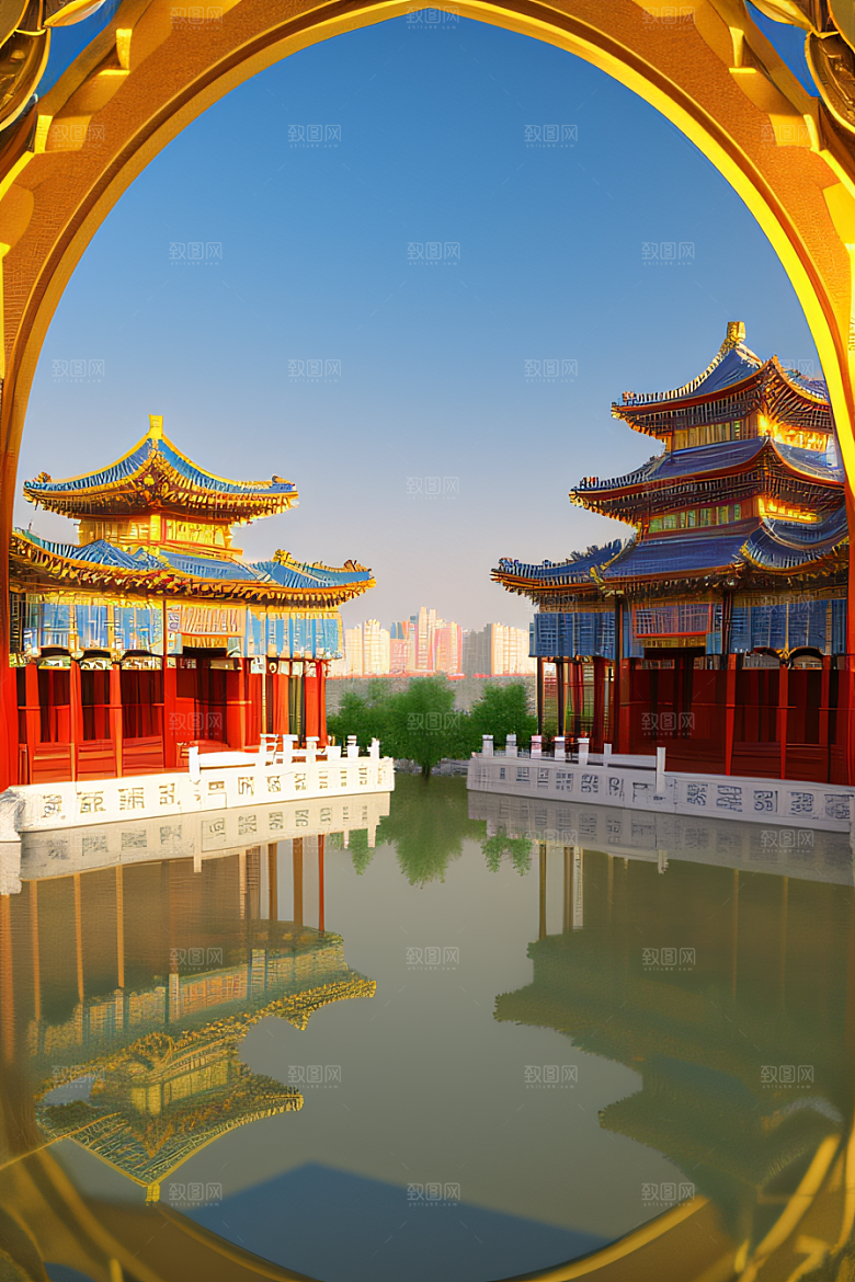 天宫乐园迷人可爱的场景