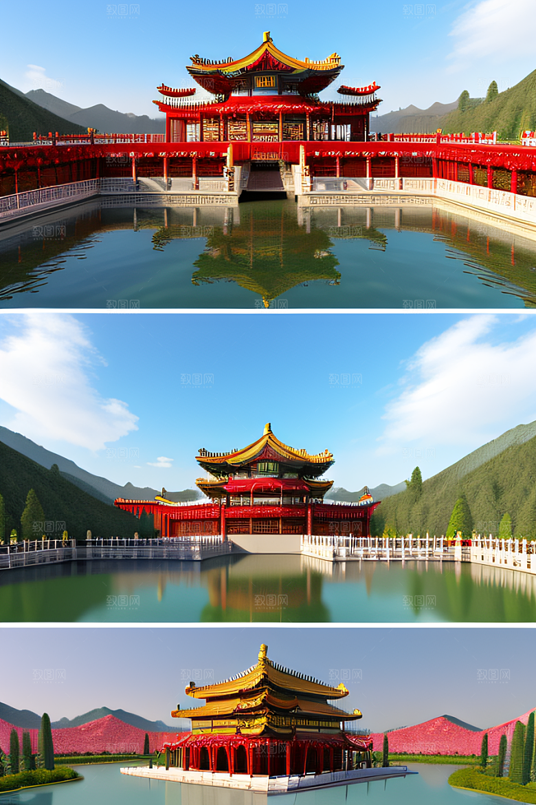 天宫乐园迷人可爱的场景