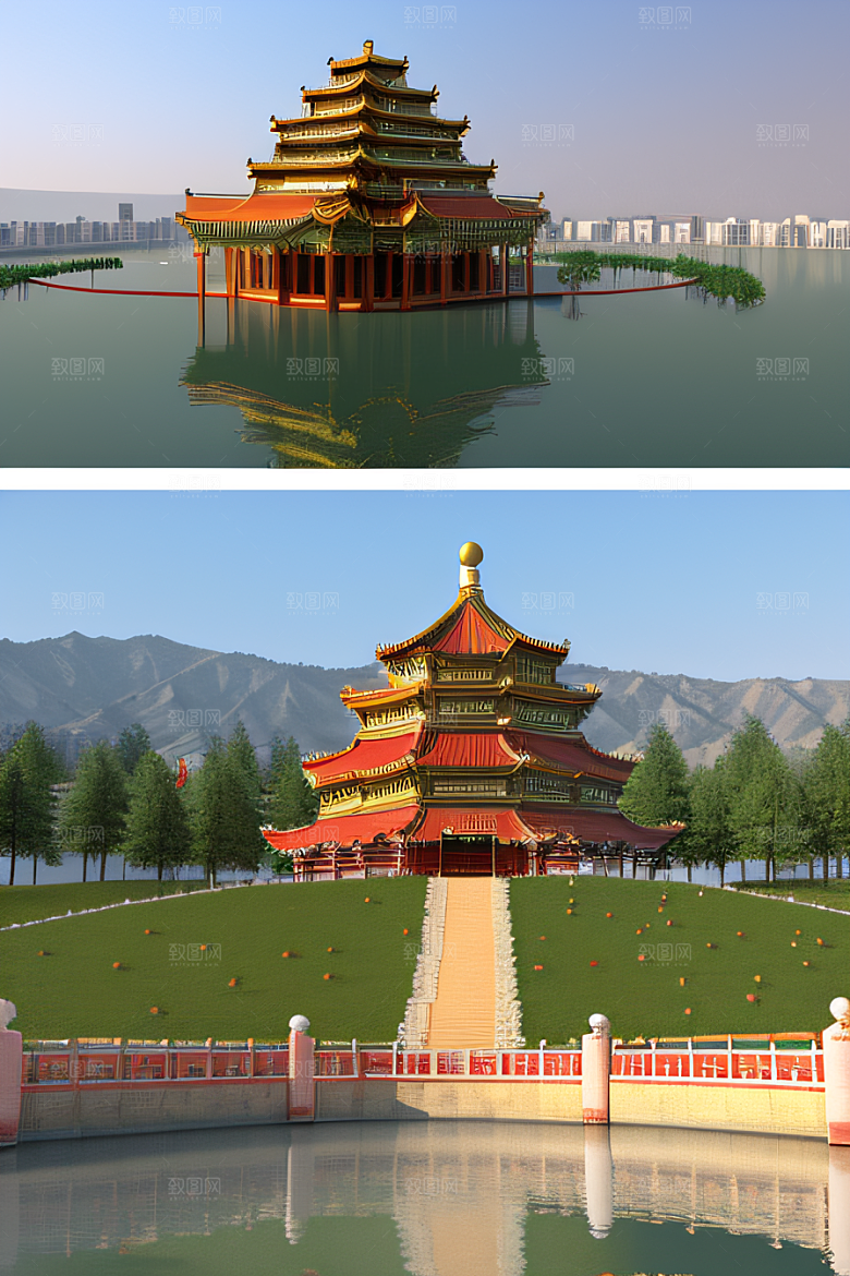 天宫乐园迷人可爱的场景