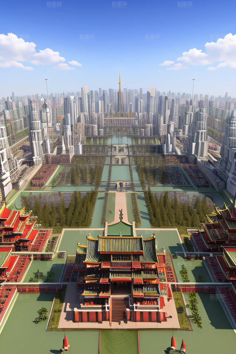 天宫乐园迷人可爱的场景