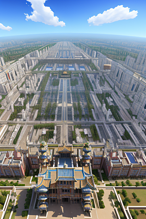 仙境之城可爱的天宫