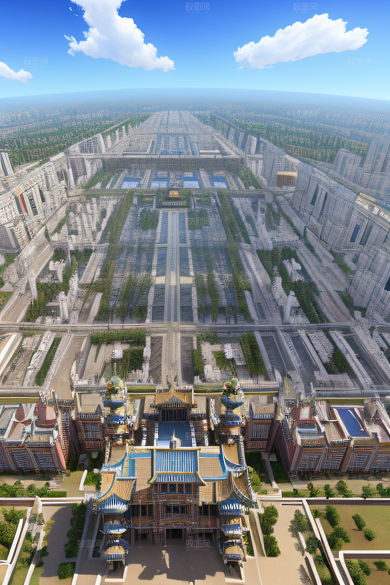 仙境之城可爱的天宫
