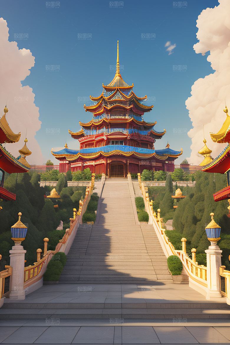 心动乐园迷人的天宫场景