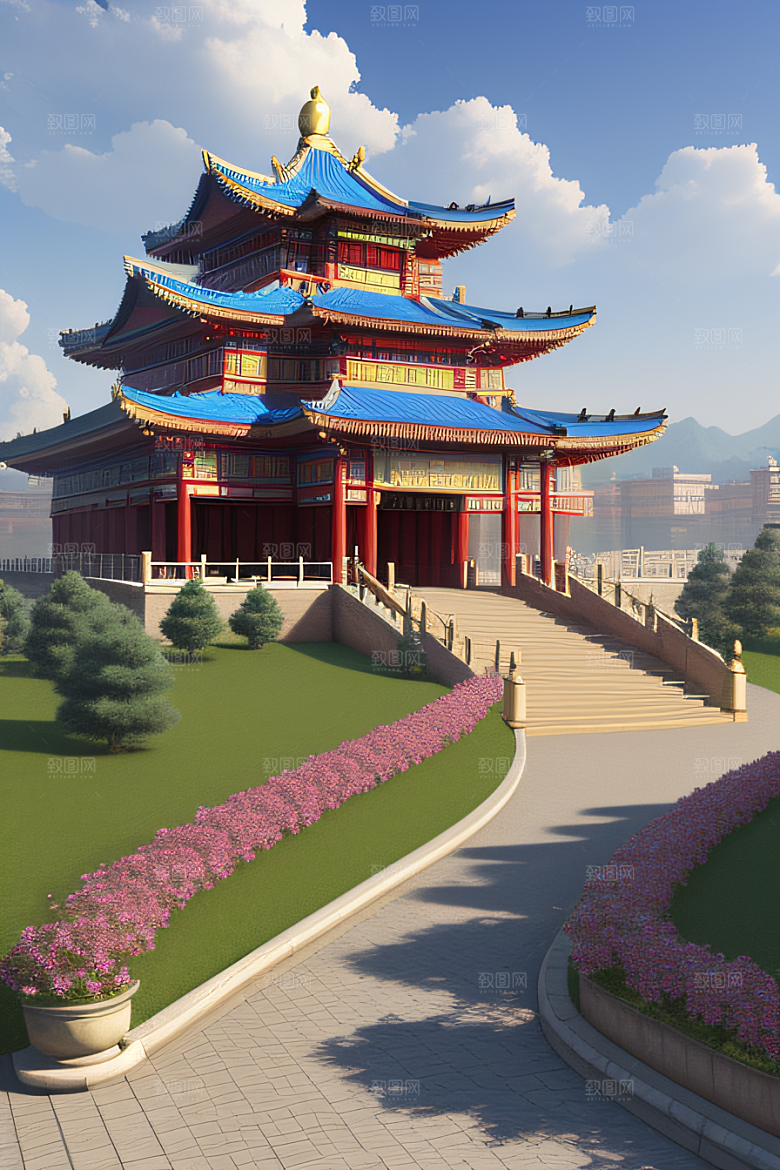 心动乐园迷人的天宫场景