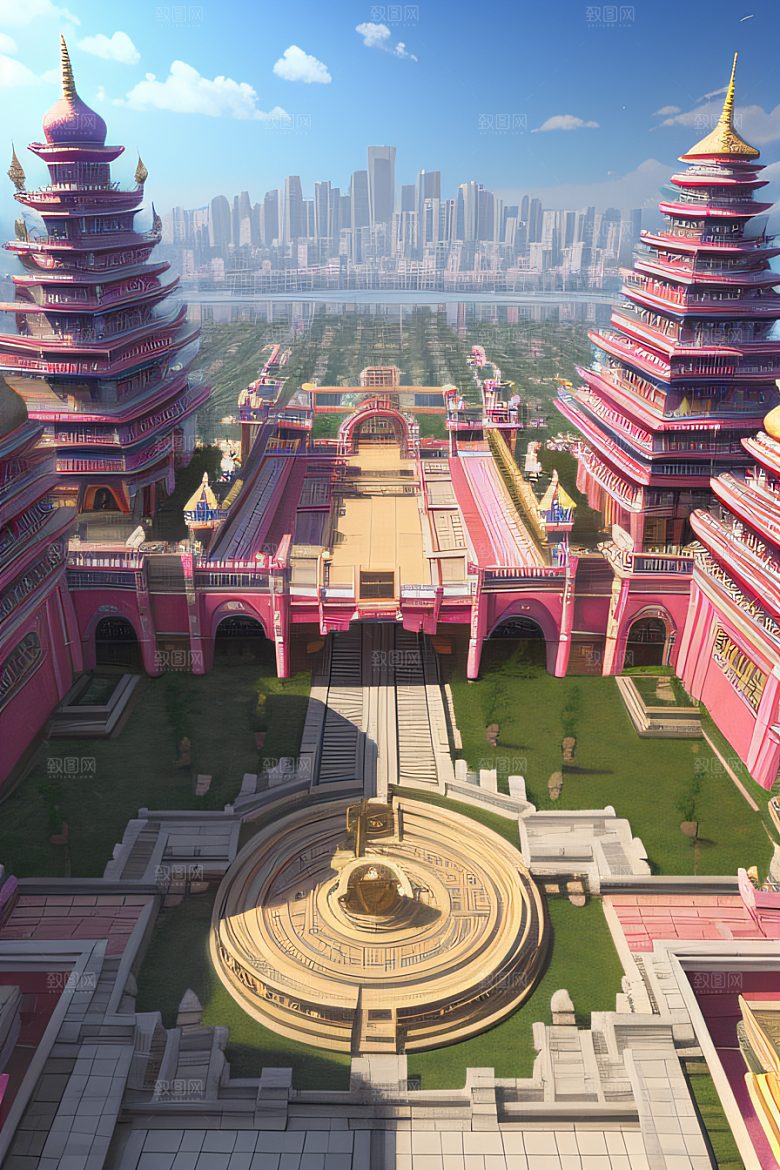 心动乐园迷人的天宫场景
