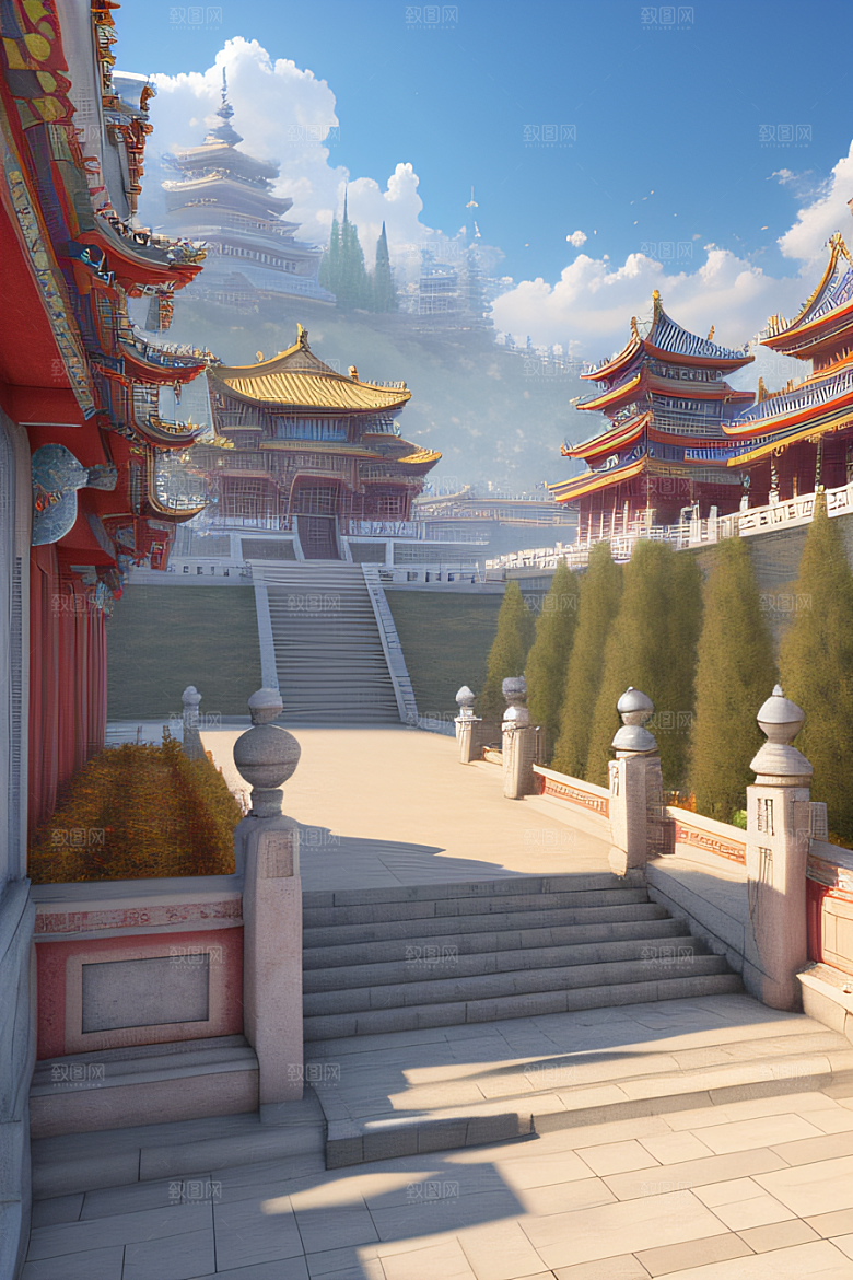 心动乐园迷人的天宫场景