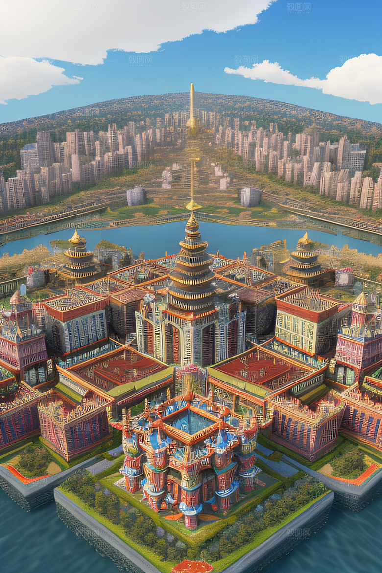 心动乐园迷人的天宫场景