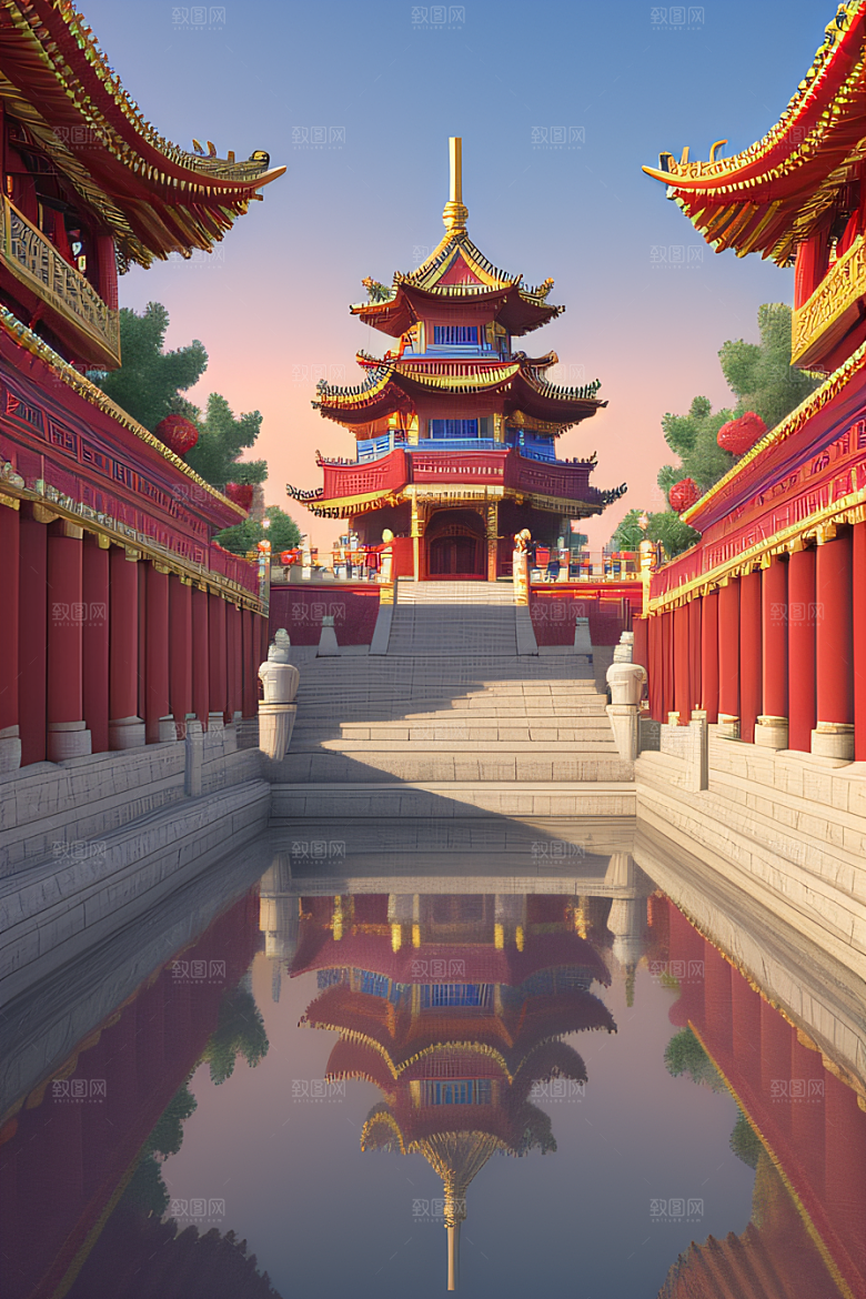心动乐园迷人的天宫场景