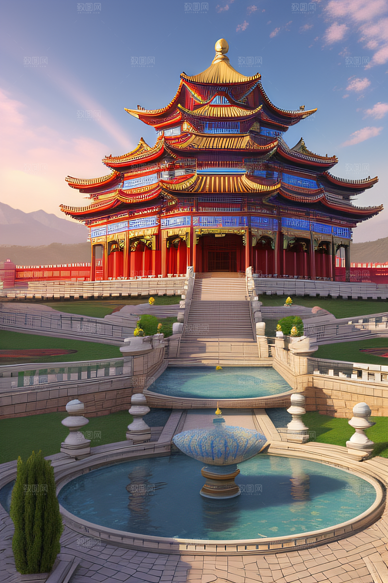 心动乐园迷人的天宫场景