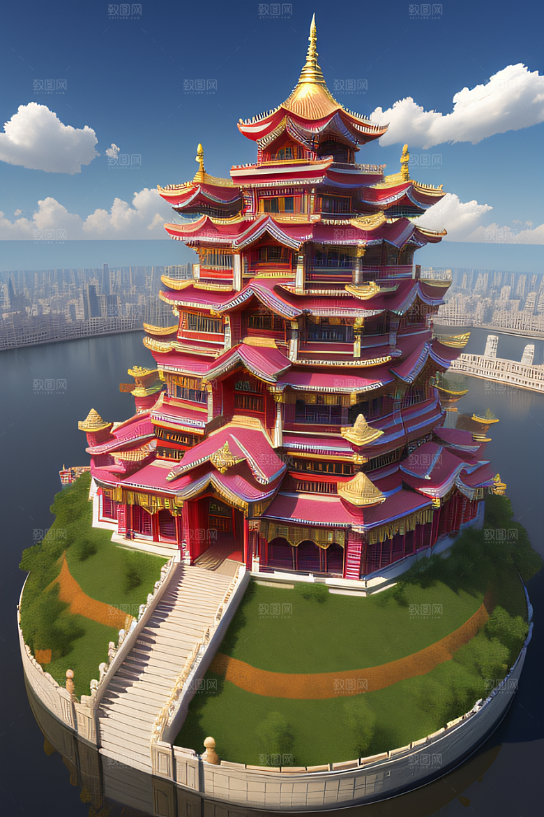 心动乐园迷人的天宫场景