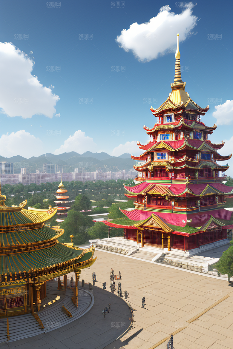 天宫乐园迷人可爱的场景