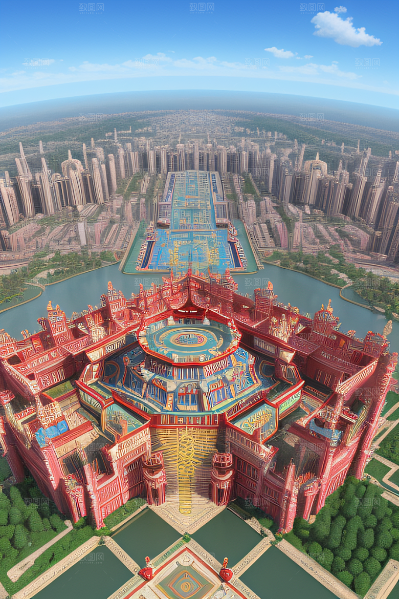 天宫乐园迷人可爱的场景