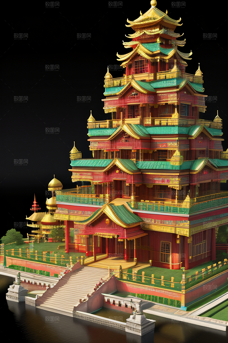 天宫乐园迷人可爱的场景