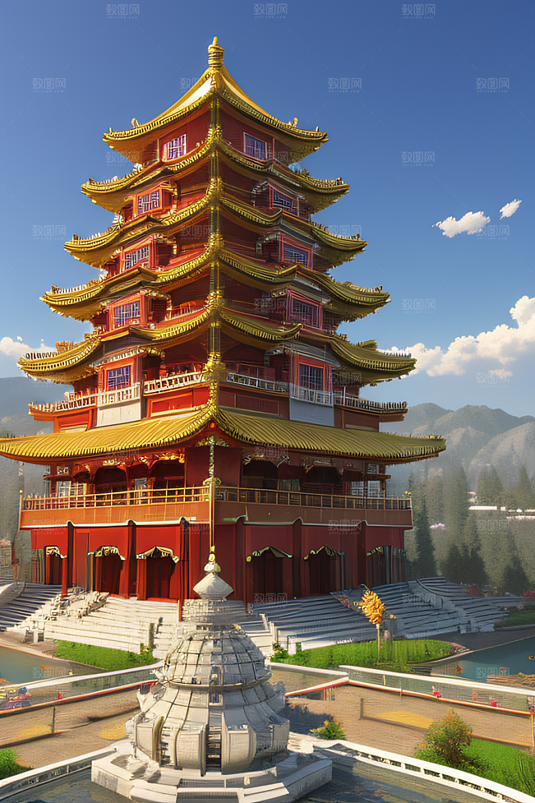 天宫乐园迷人可爱的场景