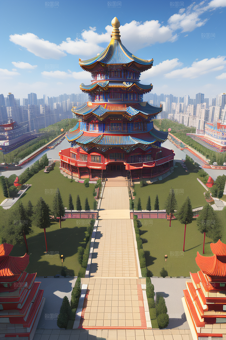 天宫乐园迷人可爱的场景
