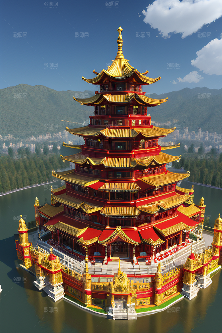 天宫乐园迷人可爱的场景