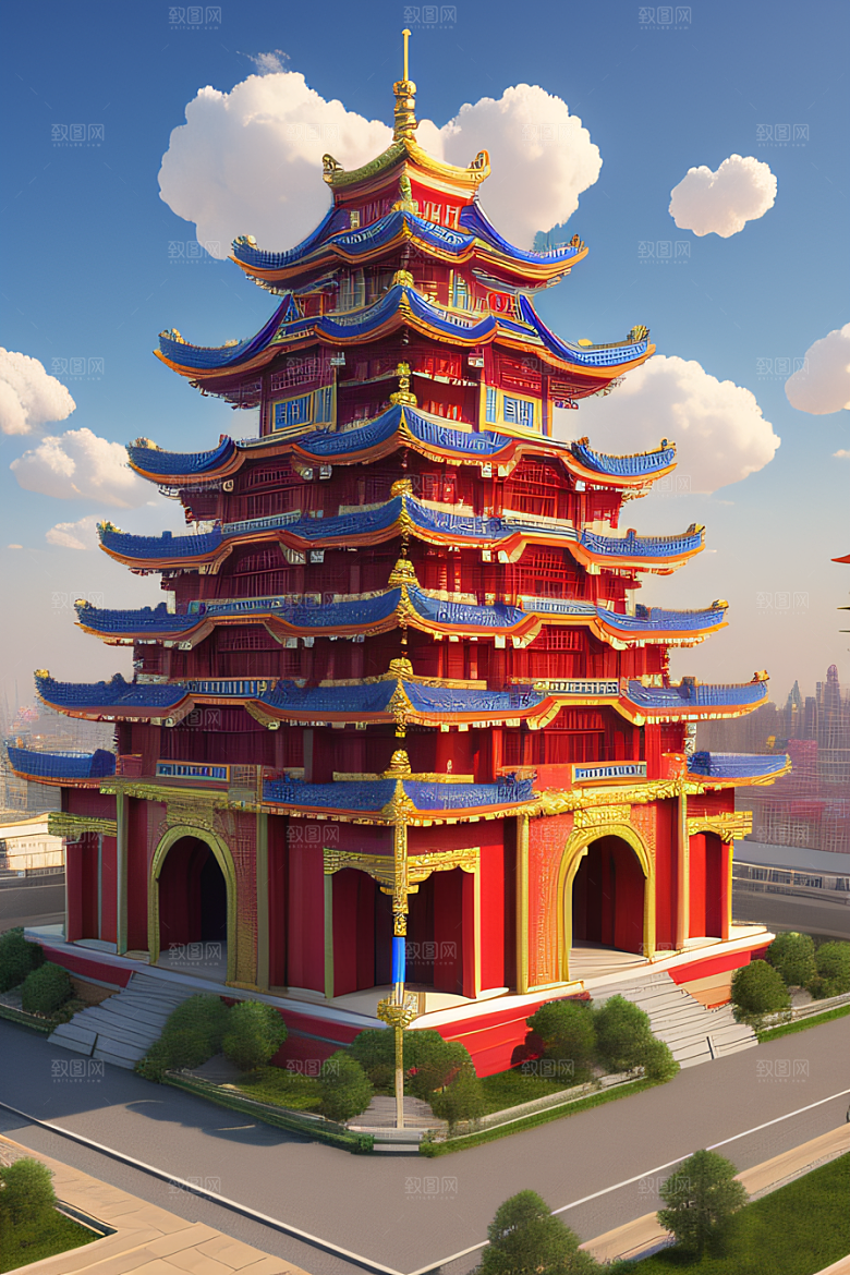 天宫乐园迷人可爱的场景