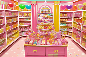 彩虹糖果的甜蜜世界