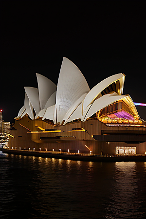 悉尼歌剧院的美丽轮廓