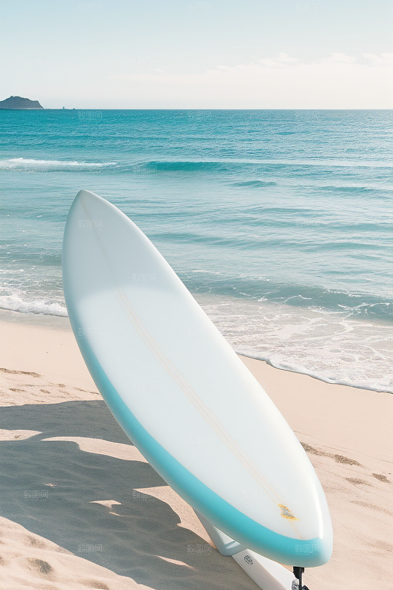 海浪轻抚激情冲浪
