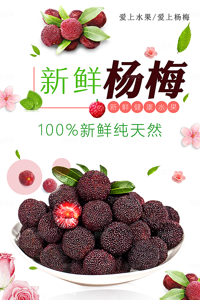 新鲜健康水果杨梅