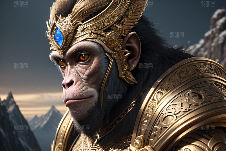 金属化猴王之华丽盔甲细节展示