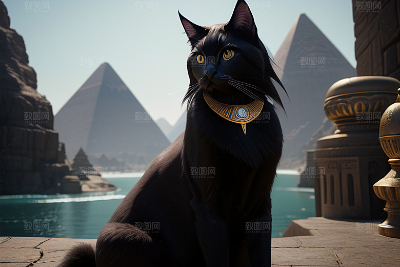 猫神之威庄严的人形女神巴斯特