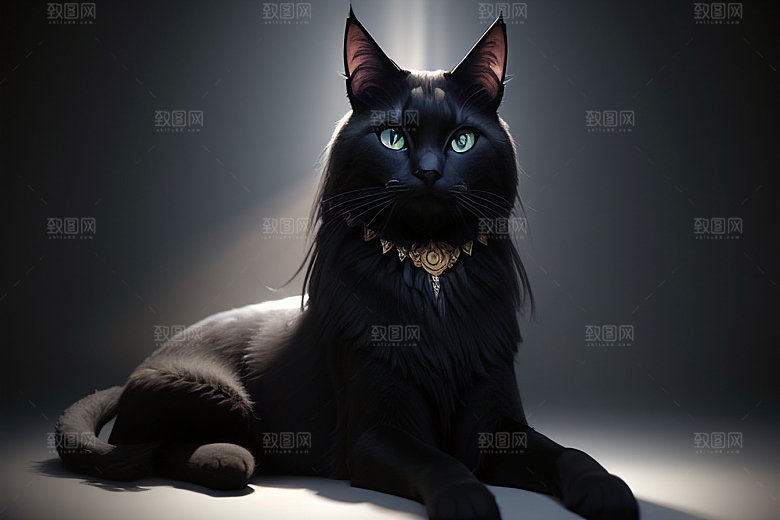 猫神之威庄严的人形女神巴斯特