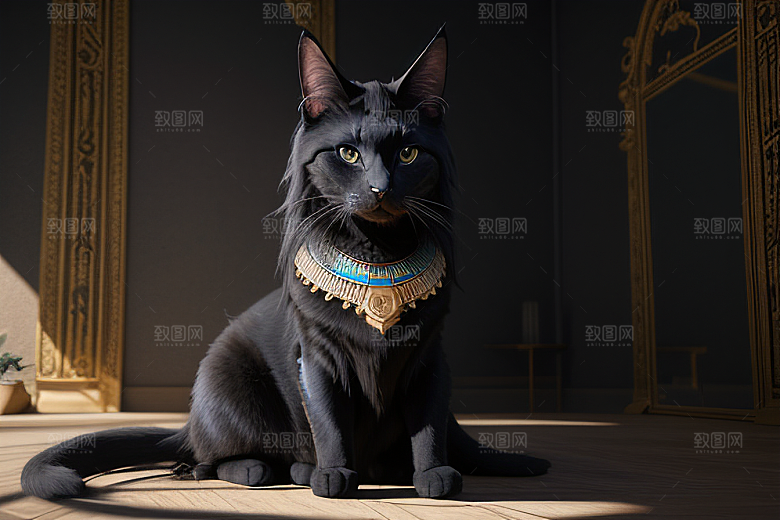 猫神之威庄严的人形女神巴斯特