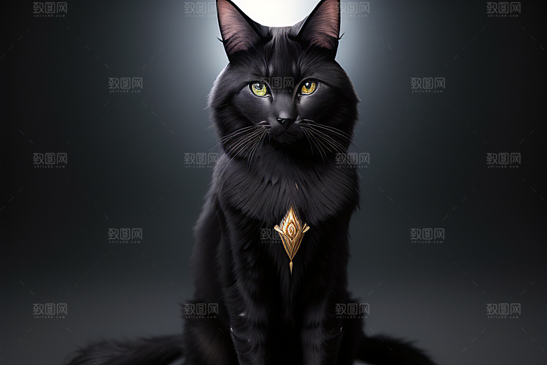 猫神之威庄严的人形女神巴斯特