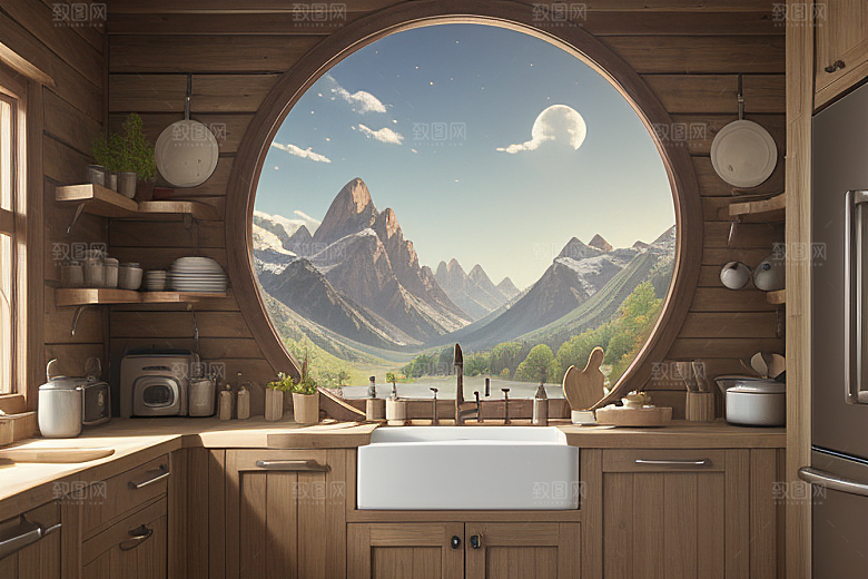 奇幻厨房充满童话色彩的艺术作品
