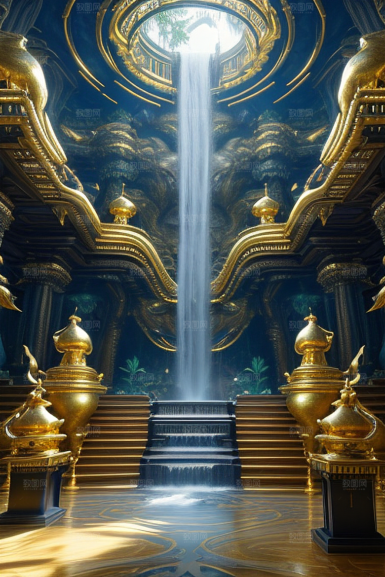 幻想建筑中的量子宫殿之美