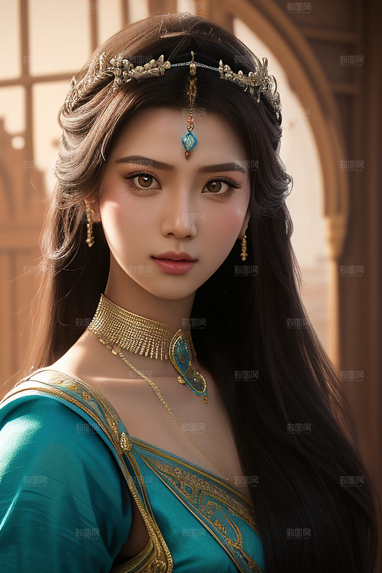 仙气茉莉地平线零之曙光风格半身美照