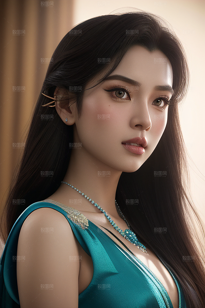 仙气茉莉地平线零之曙光风格半身美照