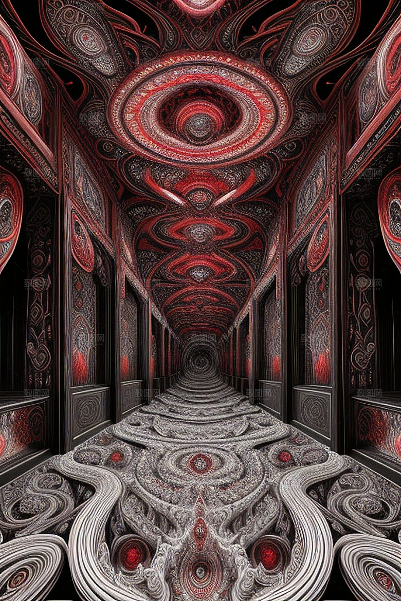 黑白红幻想超写实与超现实的完美交织