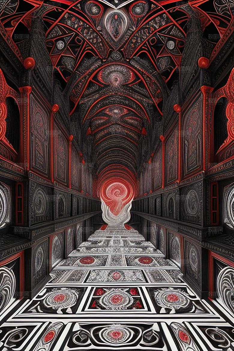 黑白红幻想超写实与超现实的完美交织