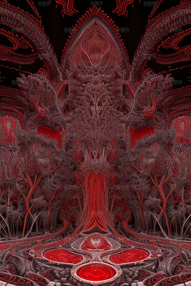 梦幻细节分形艺术的超现实之旅