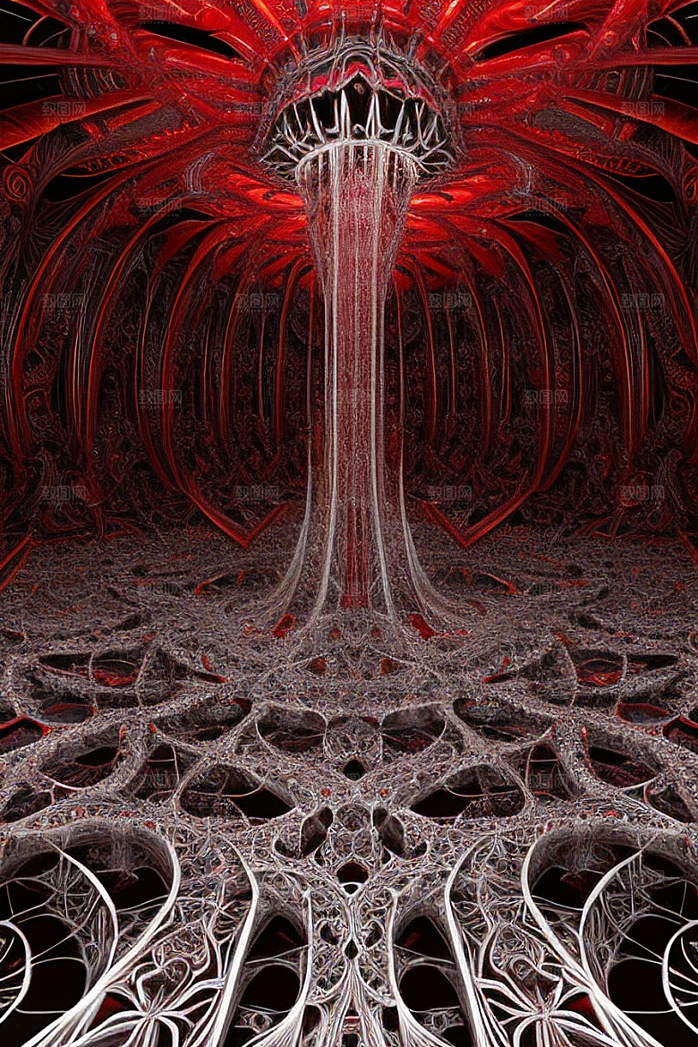 梦幻细节分形艺术的超现实之旅