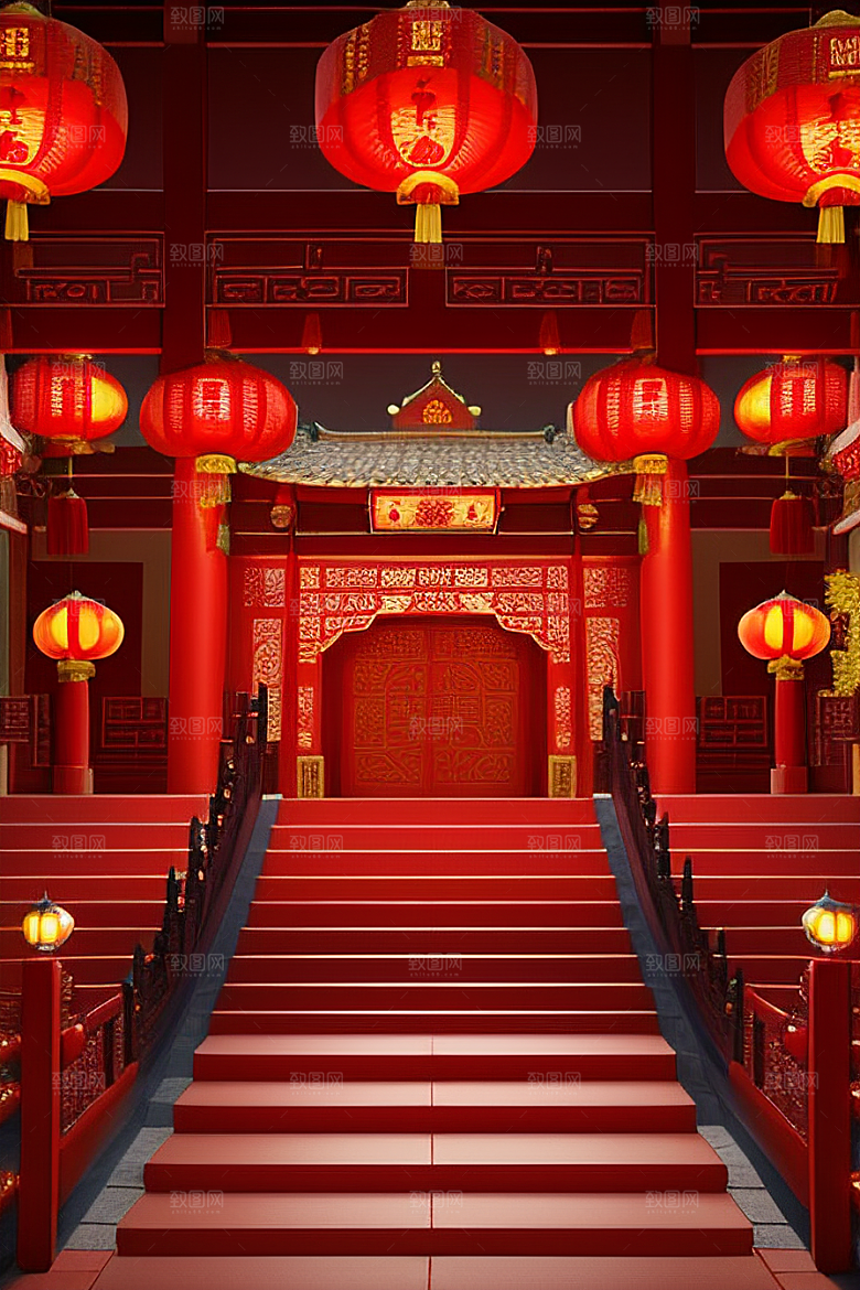 喜庆婚礼浪漫场景梦幻装扮