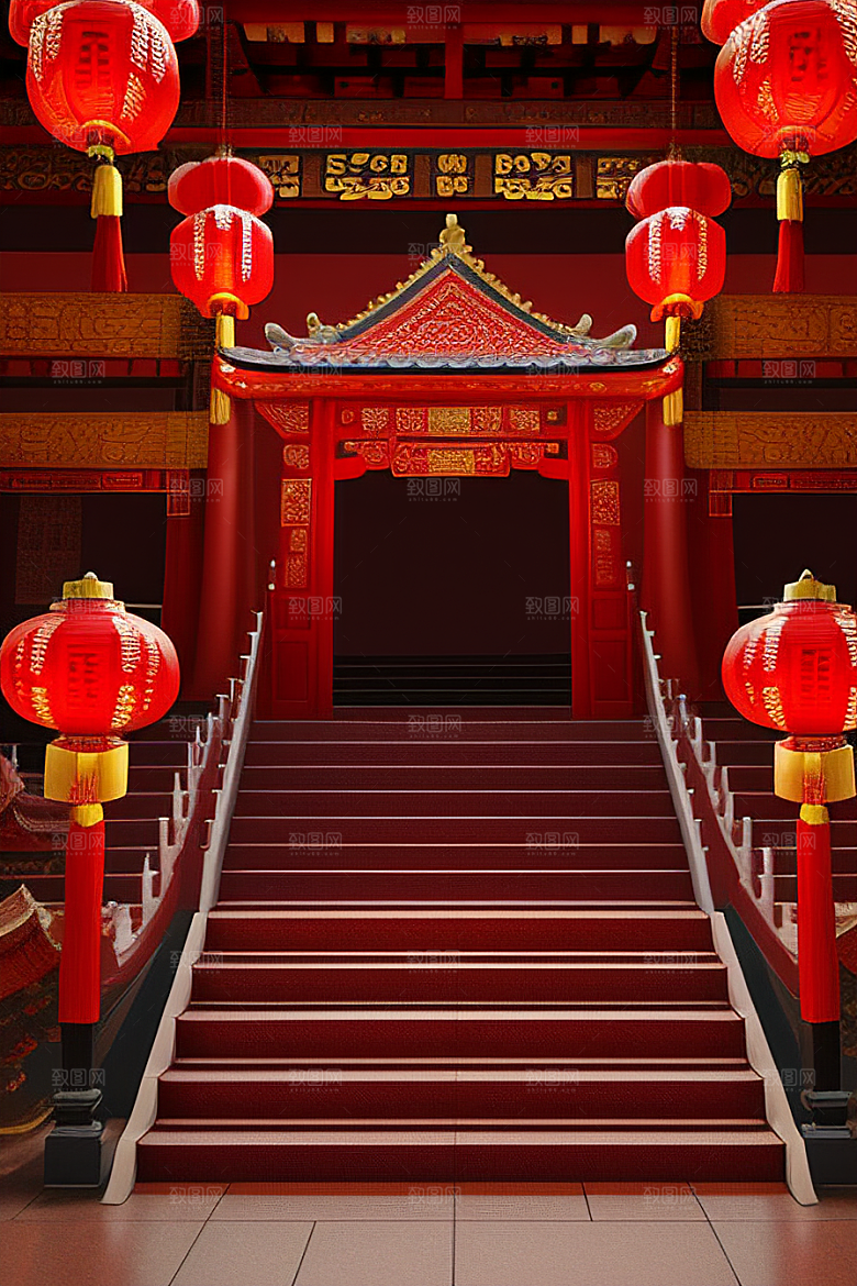 喜庆婚礼浪漫场景梦幻装扮