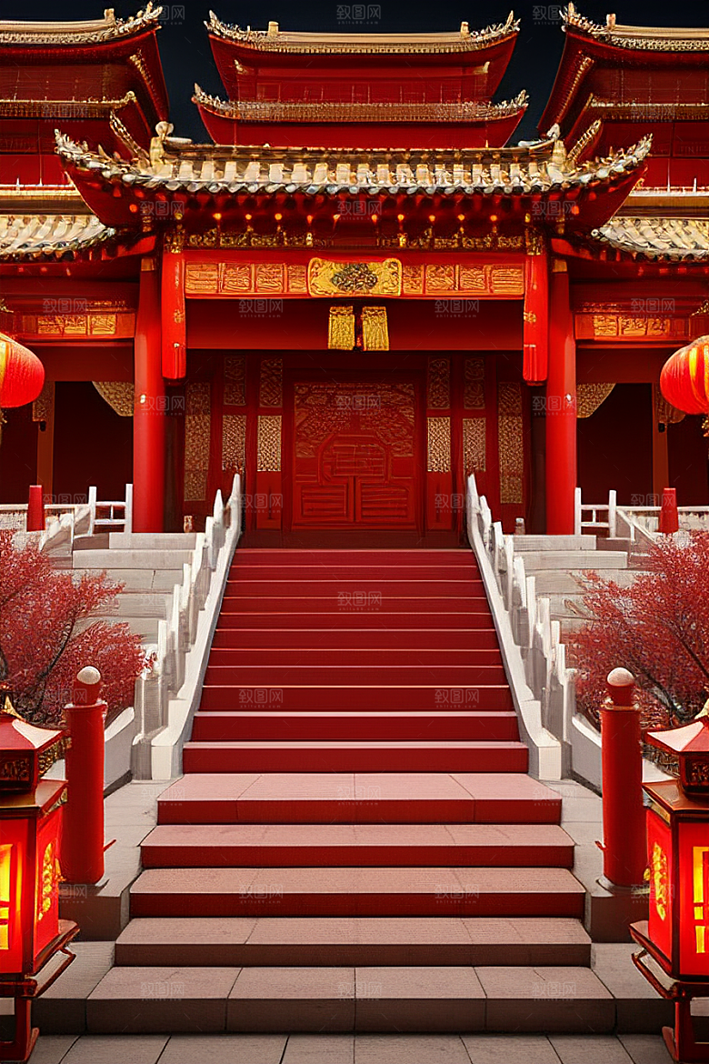 喜庆婚礼浪漫场景梦幻装扮