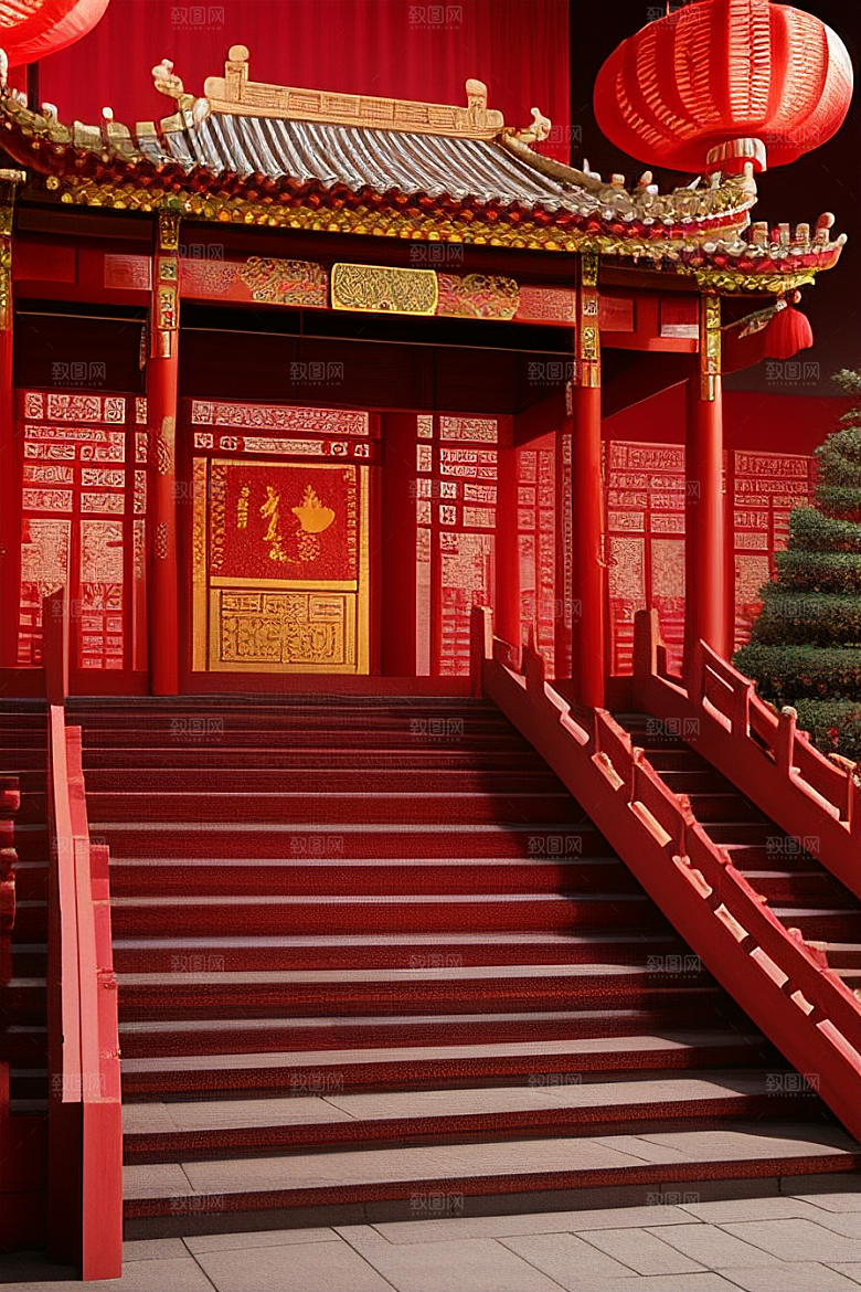 喜庆婚礼浪漫场景梦幻装扮