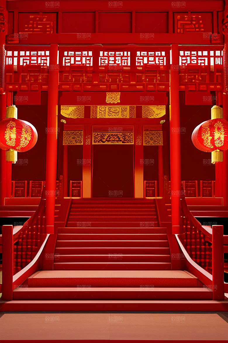 中国雕刻门楼复杂雕刻展现华美工艺