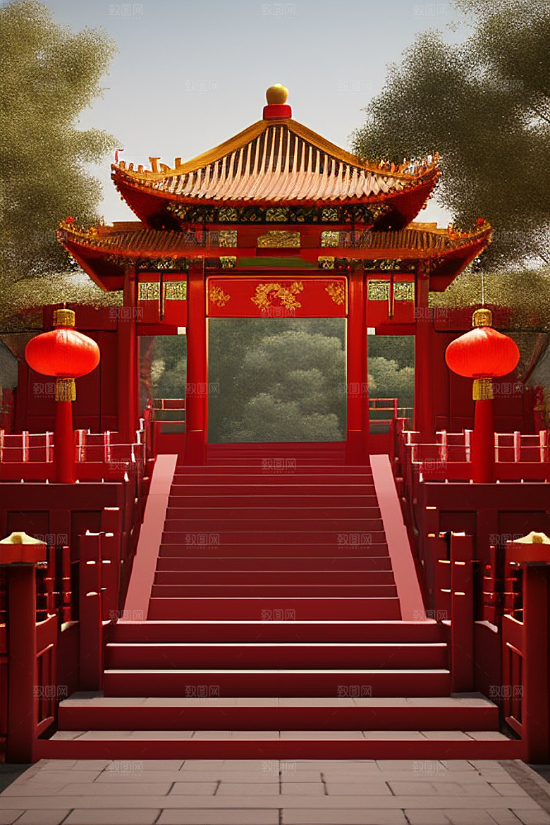 红门巍峨古韵与庄重的完美融合