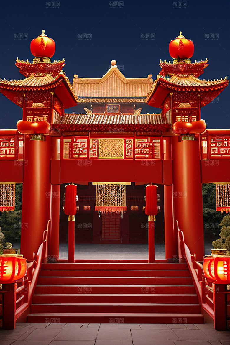 喜庆婚礼浪漫场景梦幻装扮