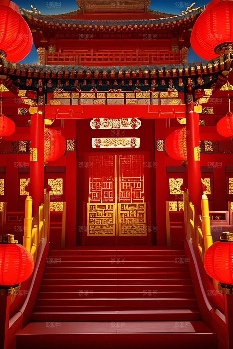 喜庆婚礼浪漫场景梦幻装扮