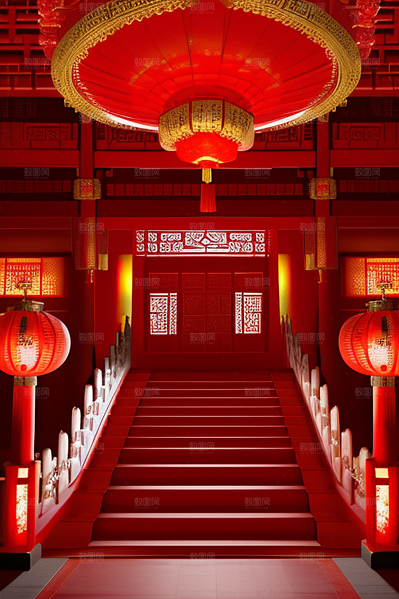 喜庆婚礼浪漫场景梦幻装扮